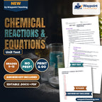 Chemical Reactions & Equations Unit Test cover