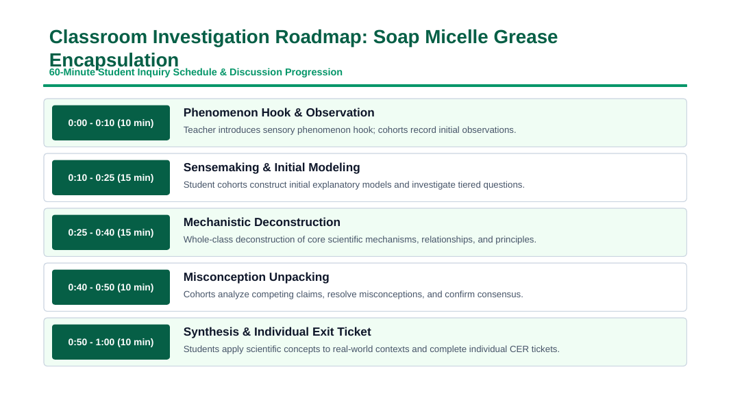 Chemistry of Cleaning & Personal Care Products Phenomena-Based Lesson: Disappearance of Stubborn Insoluble Cooking Grease into Clear Rinse Water via Soap Micelle Nanocages Presentation sample page