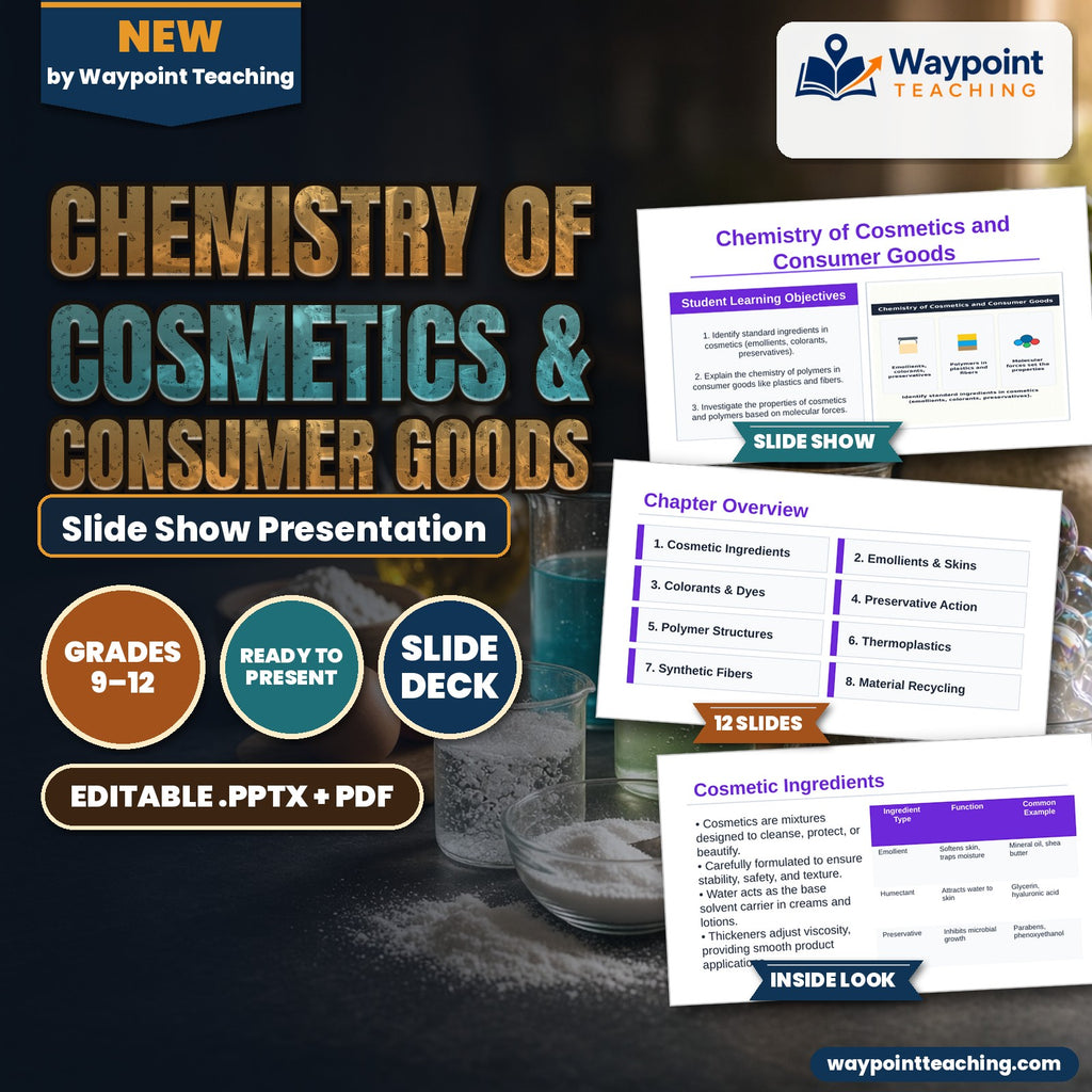 Chemistry of Cosmetics & Consumer Goods Slide Show Presentation cover