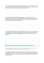 Chemistry of Food & Nutrition Phenomena-Based Lesson: Rapid Rust-Like Surface Browning of Sliced Fresh Apples Completely Prevented by Lemon Juice Student Response Sheet sample page