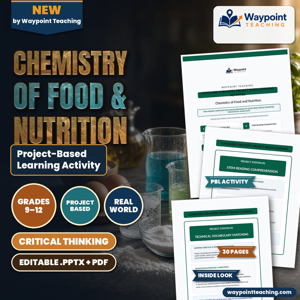 Chemistry of Food & Nutrition Project-Based Learning Activity cover