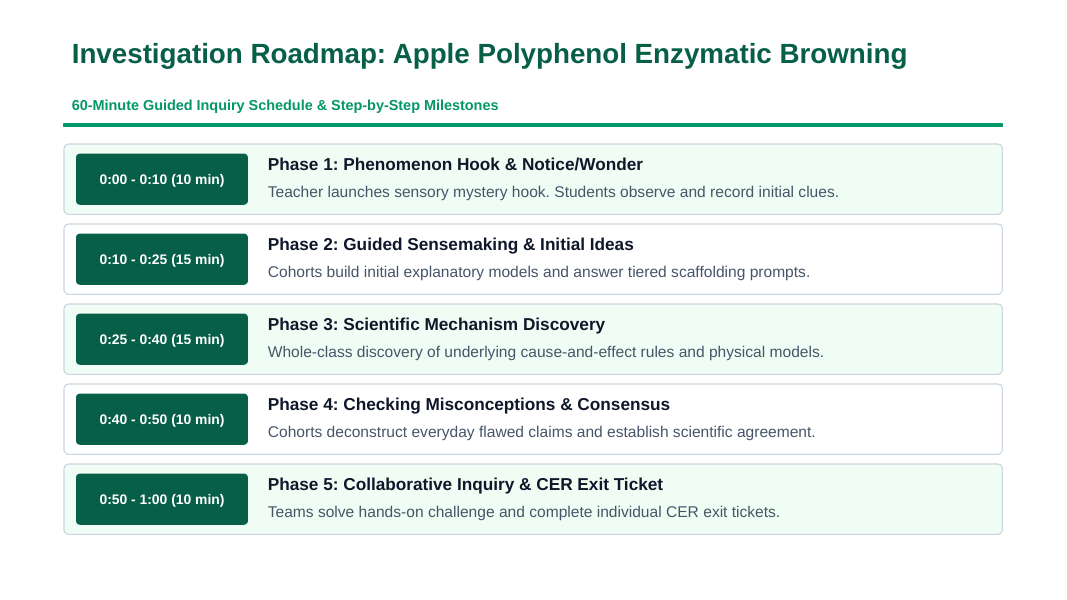 Chemistry of Food & Nutrition Scaffolded Phenomena-Based Lesson: Rapid Rust-Like Surface Browning of Sliced Fresh Apples Completely Prevented by Lemon Juice Presentation sample page