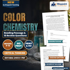 Color Chemistry: Pigments and Dyes in Cosmetics Reading Worksheet cover