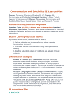 Concentration & Solubility 5E Lesson Plan sample page