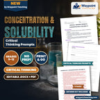 Concentration & Solubility Critical Thinking Prompts cover