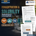 Concentration & Solubility Model Response & Scoring Guide cover