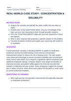 Concentration & Solubility Real-World Case Study sample page