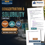 Concentration & Solubility Unit Test cover