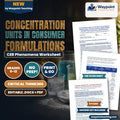 Concentration Units in Consumer Formulations: Molarity, Mass Percent, Parts Per Million (PPM), and Safe Pool Chlorination CER Phenomena Worksheet cover