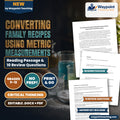 Converting Family Recipes Using Metric Measurements Reading Worksheet cover