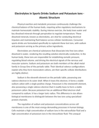 Electrolytes in Sports Drinks Sodium and Potassium Ions Reading Worksheet sample page