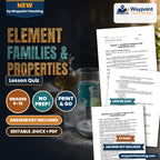 Element Families & Properties Lesson Quiz cover