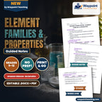 Element Families & Properties Spanish Guided Notes cover