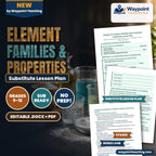 Element Families & Properties Substitute Lesson Plan cover