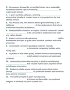 Environmental & Green Chemistry Fill-in-the-Blank Vocabulary Worksheet sample page