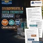 Environmental & Green Chemistry Model Response & Scoring Guide cover