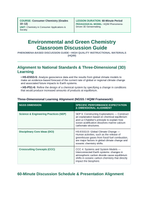 Environmental & Green Chemistry Phenomena-Based Lesson: Accelerated Skeletal Dissolution of Marine Mollusk Shells and Coral Reefs in Acidified Seawater Teacher Discussion Guide sample page