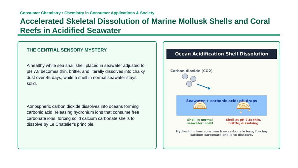 Environmental & Green Chemistry Phenomena-Based Lesson: Accelerated Skeletal Dissolution of Marine Mollusk Shells and Coral Reefs in Acidified Seawater Presentation sample page
