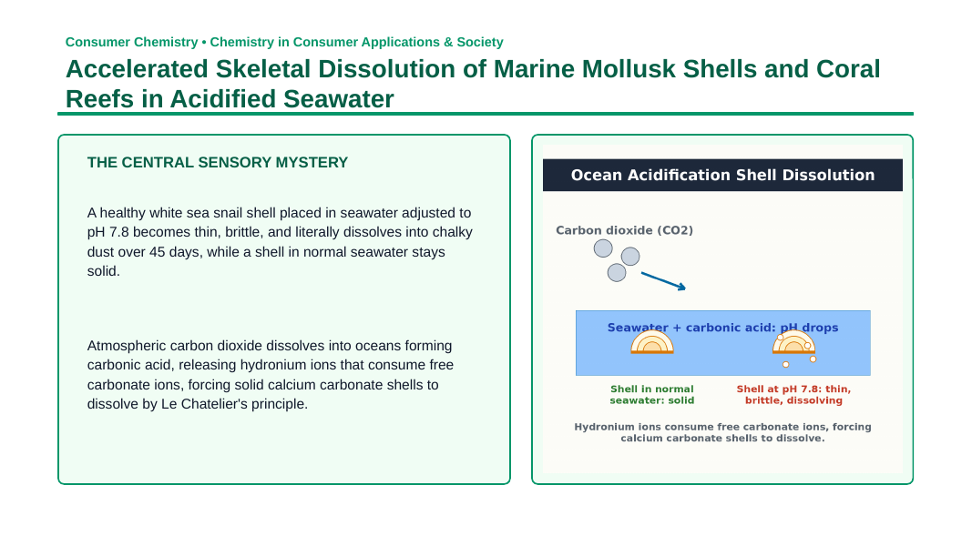 Environmental & Green Chemistry Phenomena-Based Lesson: Accelerated Skeletal Dissolution of Marine Mollusk Shells and Coral Reefs in Acidified Seawater Presentation sample page
