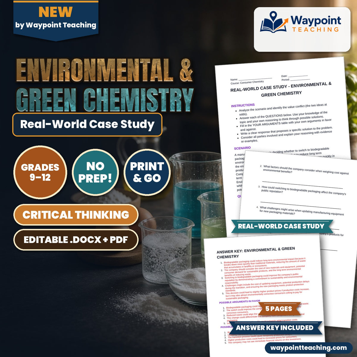 Environmental & Green Chemistry Real-World Case Study cover
