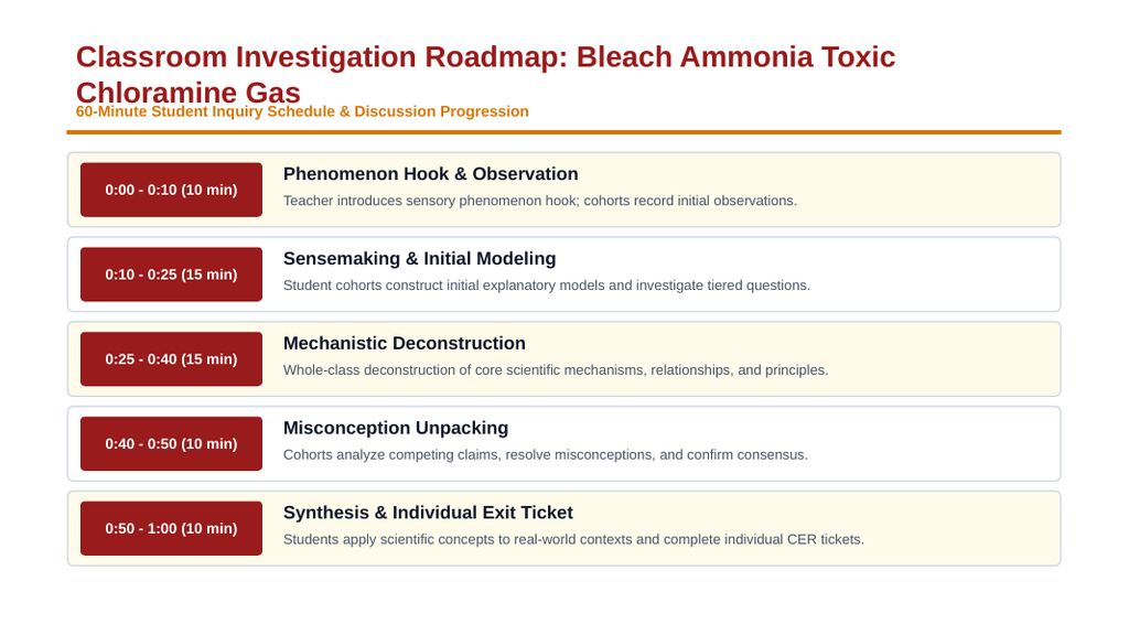 Household Acids & Bases Phenomena-Based Lesson: Lethal Toxic Vapor Evolution and Respiratory Distress from Inadvertently Mixing Household Bleach with Ammonia Presentation sample page