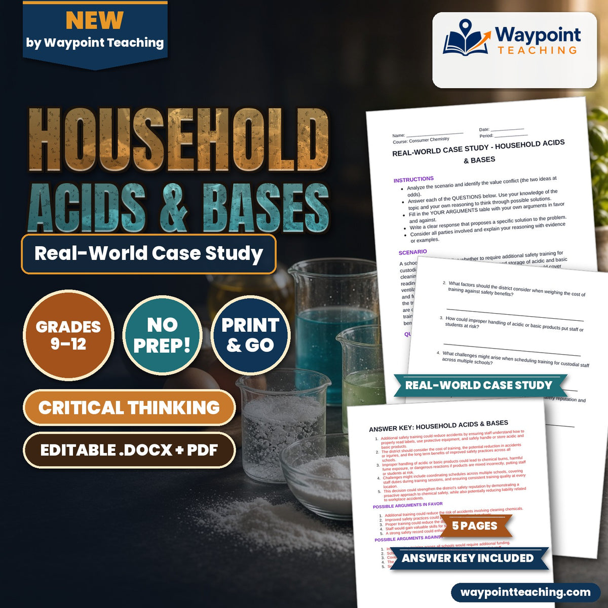 Household Acids & Bases Real-World Case Study cover