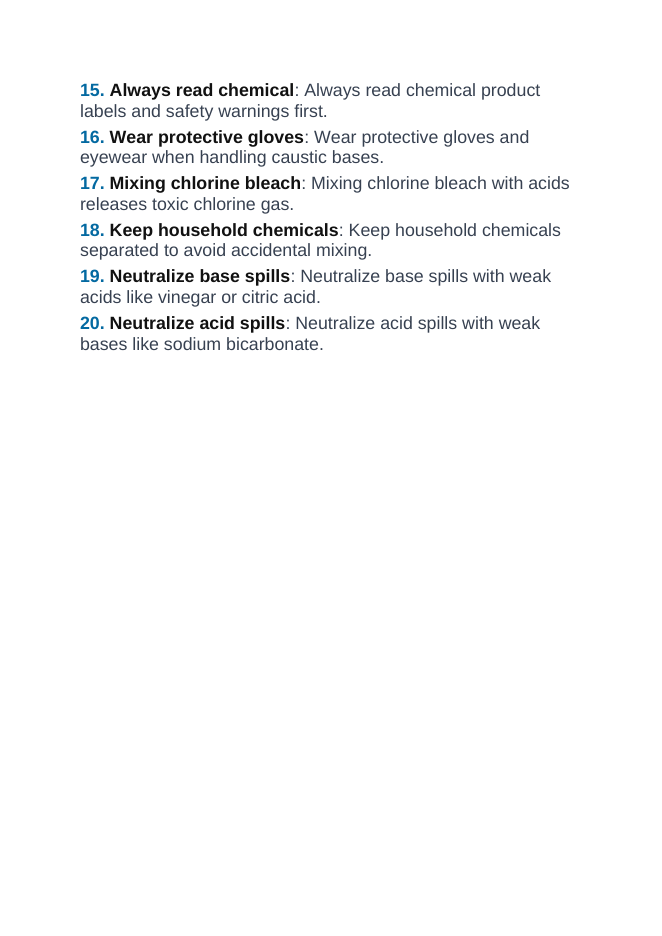 Household Acids & Bases Vocabulary Words & Definitions sample page