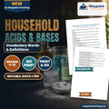 Household Acids & Bases Vocabulary Words & Definitions cover