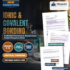Ionic & Covalent Bonding Scaffolded Phenomena-Based Lesson: Lethal Electric Currents Passing Through Salt Water While Pure Sugar Water Remains a Dead Insulator Student Response Sheet cover