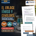 Ionic & Covalent Bonding Spanish Reading Passage & Comprehension Questions cover