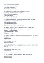 Ionic & Covalent Bonding Spanish Unit Test sample page