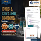 Ionic & Covalent Bonding Spanish Unit Test cover