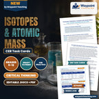 Isotopes & Atomic Mass CER Task Cards cover