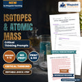 Isotopes & Atomic Mass Critical Thinking Prompts cover