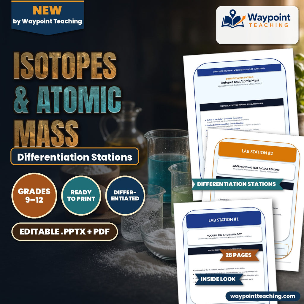 Isotopes & Atomic Mass Differentiation Stations cover