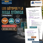 Isotopes & Atomic Mass Spanish Guided Notes cover