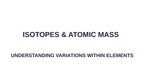 Isotopes & Atomic Mass Substitute Slideshow & Teacher Guide sample page