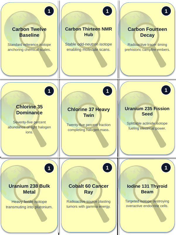 Isotopes & Atomic Mass Trivia Board Game sample page