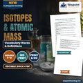 Isotopes & Atomic Mass Vocabulary Words & Definitions cover