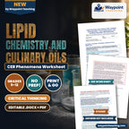 Lipid Chemistry and Culinary Oils: Catalytic Hydrogenation, Trans Isomerization, and Oxidative Rancidity CER Phenomena Worksheet cover