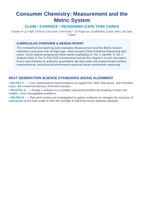 Measurement & the Metric System CER Task Cards sample page