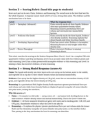 Measurement & the Metric System Model Response & Scoring Guide sample page