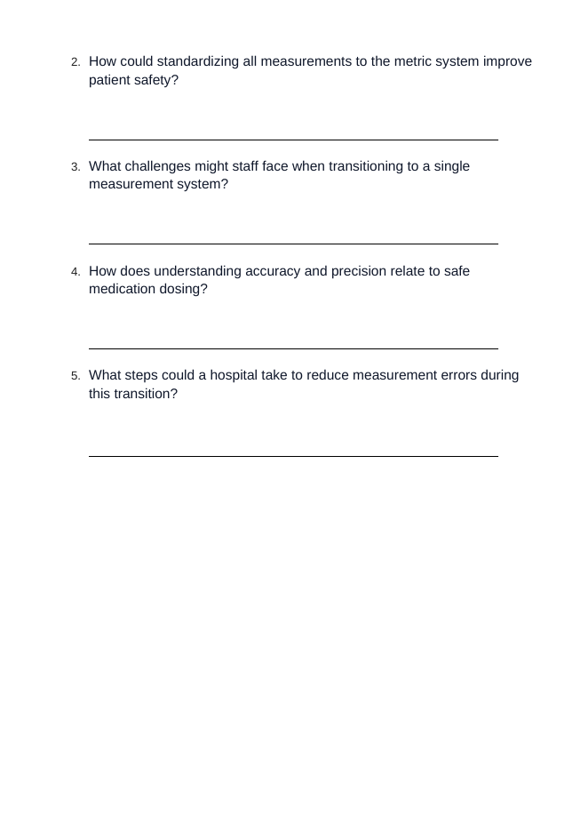 Measurement & the Metric System Real-World Case Study sample page