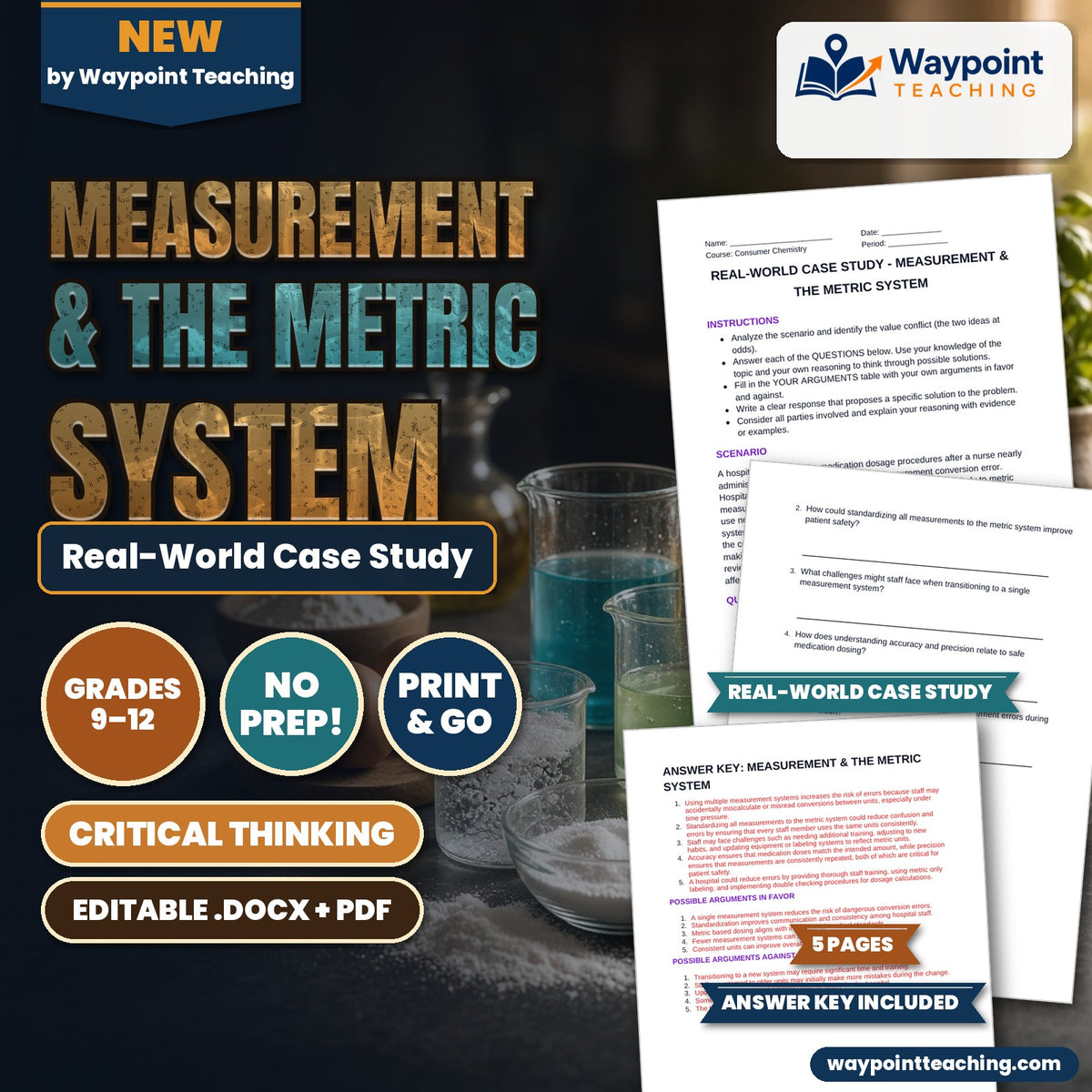 Measurement & the Metric System Real-World Case Study cover