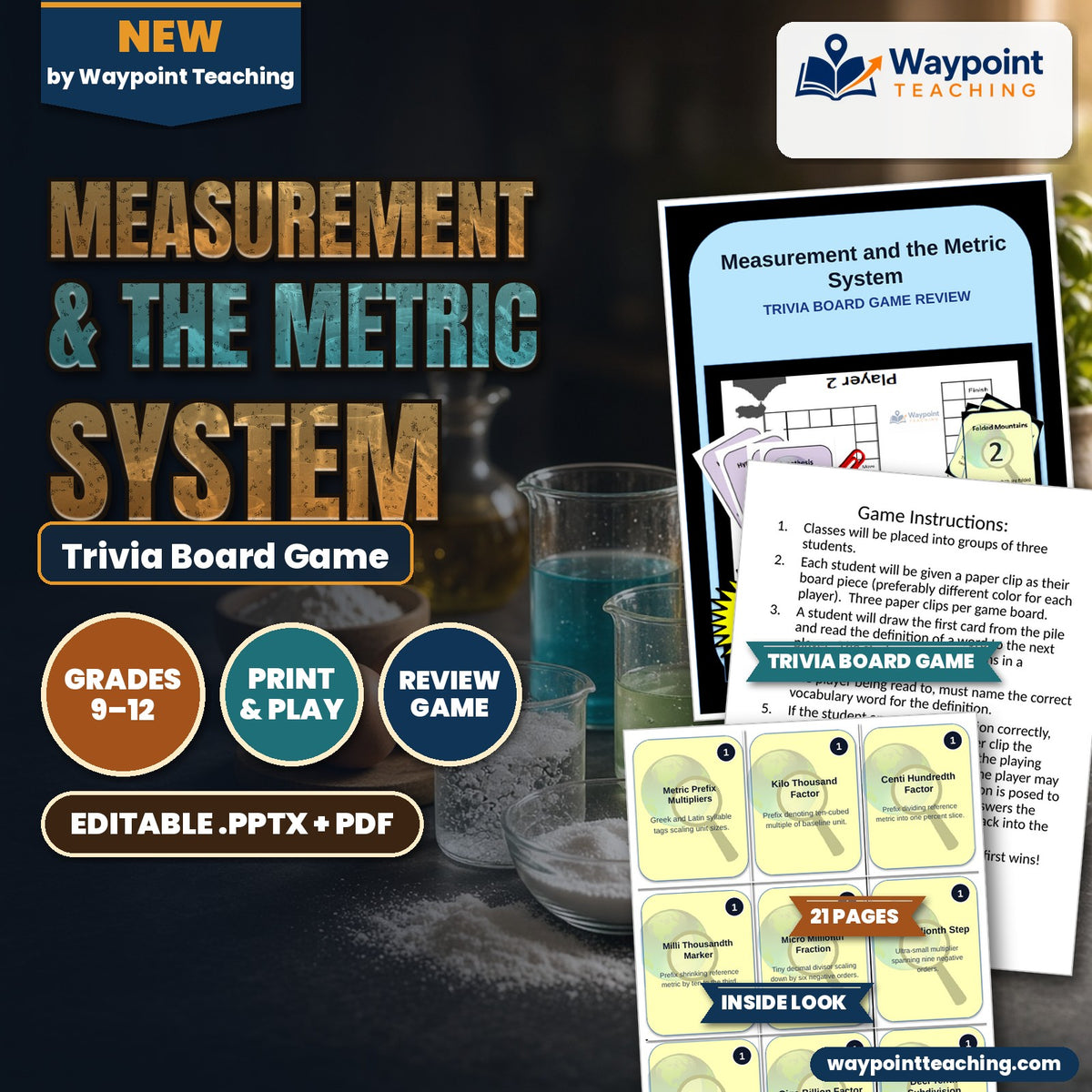 Measurement & the Metric System Trivia Board Game cover