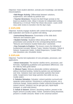 Mixtures & Solutions 5E Lesson Plan sample page