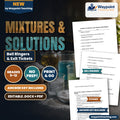 Mixtures & Solutions Bell Ringers & Exit Tickets cover