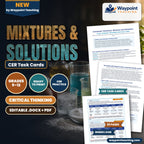 Mixtures & Solutions CER Task Cards cover