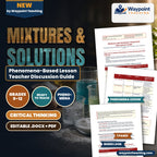 Mixtures & Solutions Phenomena-Based Lesson: Creamy Immiscible Oil and Vinegar Permanent Emulsification by Egg Yolk Lecithin Teacher Discussion Guide cover