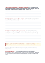 Mixtures & Solutions Scaffolded Phenomena-Based Lesson: Creamy Immiscible Oil and Vinegar Permanent Emulsification by Egg Yolk Lecithin Student Response Sheet sample page